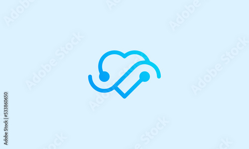 heart shape with a cross shape for medical logo