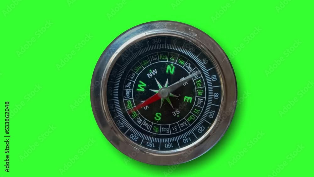 Columbus day with compass thorn rotating green screen looping animation 4k. Columbus day with compass thorn rotating green screen looping animation 4k.