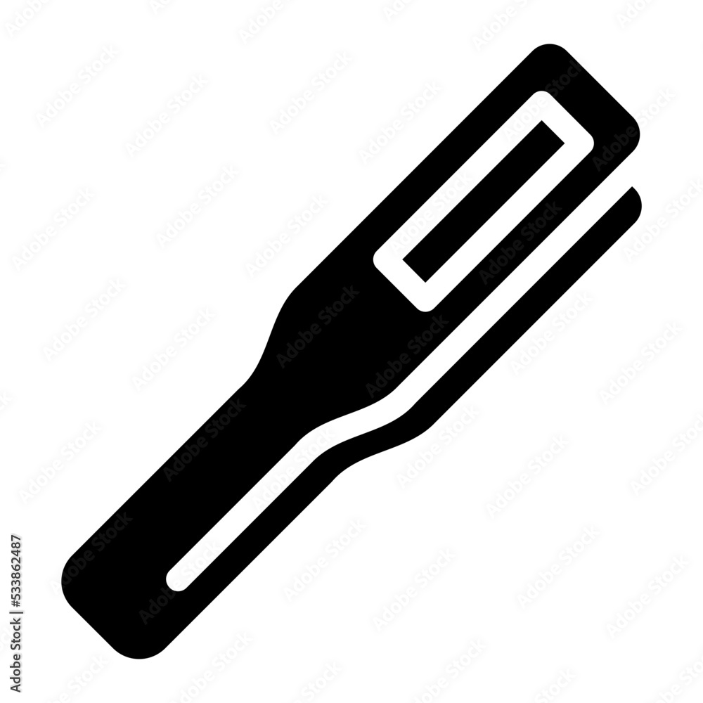 flat iron glyph icon flat iron glyph icon