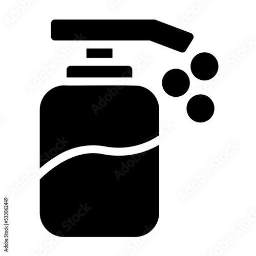 soap glyph icon photo