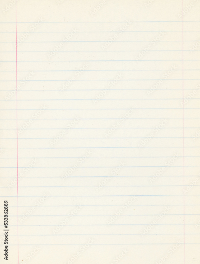 Simple lined paper from a 30 year old school notebook. It's a bit yellowed.Meant as background Simple lined paper from a 30 year old school notebook. It's a bit yellowed.Meant as background