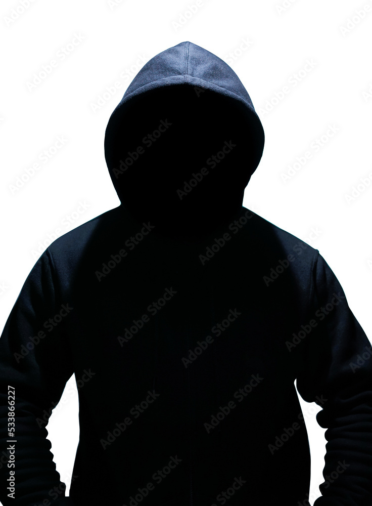 man wearing jacket hoodie in anonymous hacker theme. man wearing jacket hoodie in anonymous hacker theme.