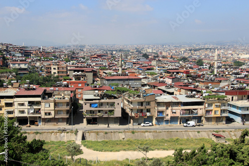 The view of Antakya from the hill where the Saint Pierre Church is located. Hatay, Turkey. photo