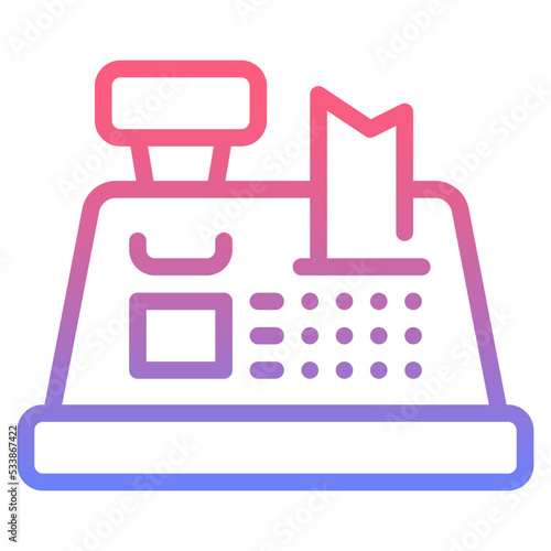 Cashier gradient icon