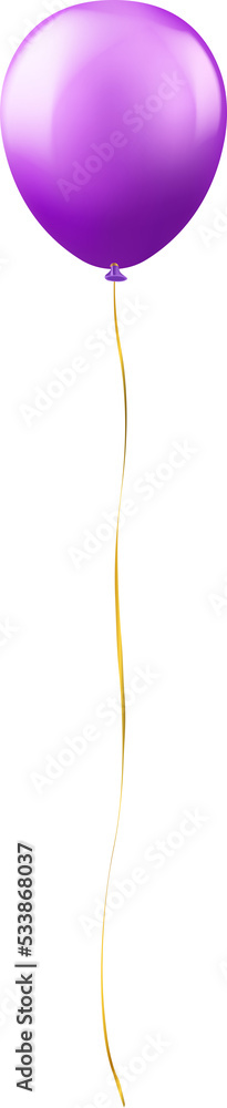 Obraz premium 3D realistic party decoration helium balloon