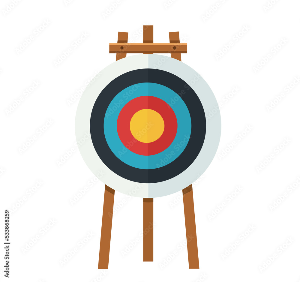 Archery target. Goal achieve concept Archery target. Goal achieve concept