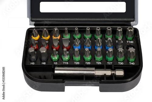 Quadro em tela embouts acier de vissage pour tournevis