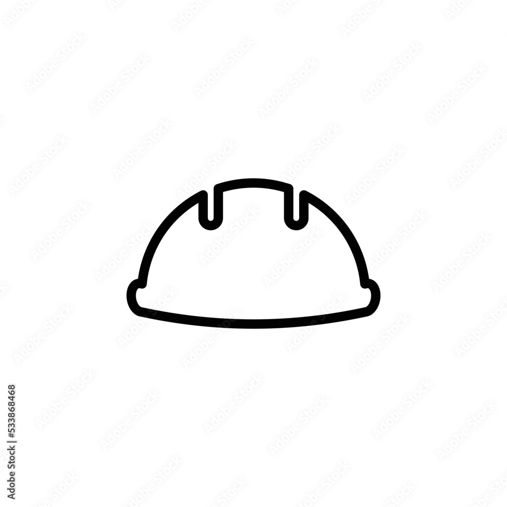 Fototapeta premium hard hat icon. working helmet icon vector