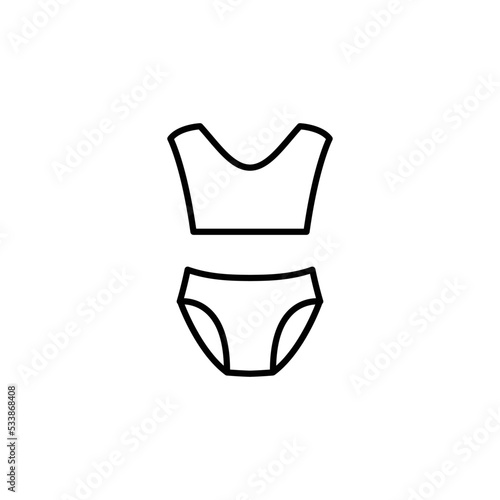 underwear icon. clothes icon. Bra,  underthings icon. 