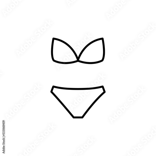 underwear icon. clothes icon. Bra,  underthings icon. 