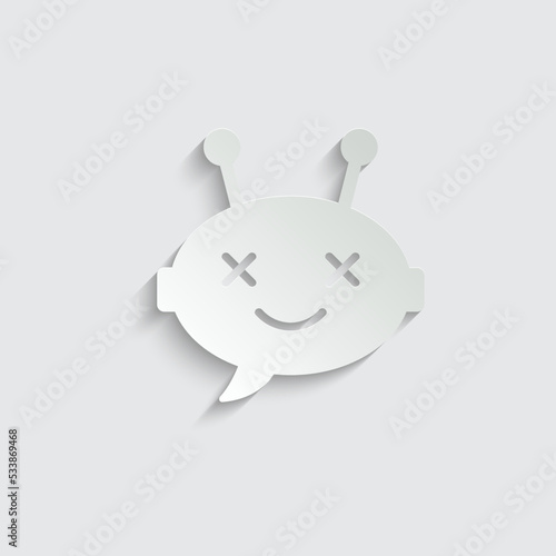 chatbot vector icon chat robot sign 