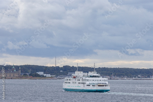 The battery ferry Tycho Brahe on its way between Helsingborg and Helsingør.Sweden,Scandinavia,Europe, © Gunnar E Nilsen