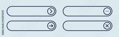 Send message box interface. Blank chat box vector illustration.