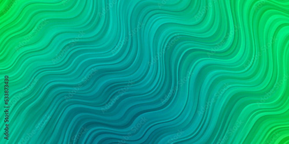 Light Green vector backdrop with curves. Light Green vector backdrop with curves.