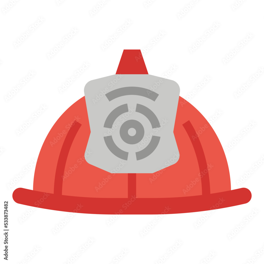 Fototapeta premium Fireman flat icon