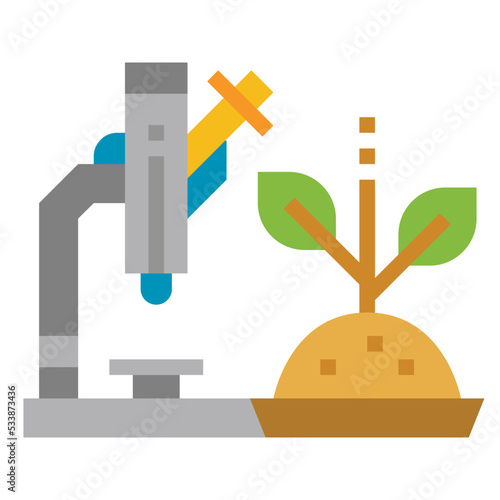Biologist flat icon