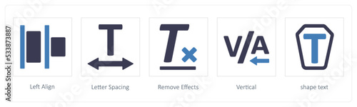 Left Align, Letter Spacing, Remove Effects