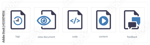 logs, view document, code
