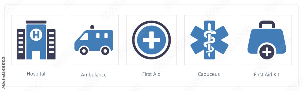 Fototapeta premium Hospital, Ambulance, First Aid