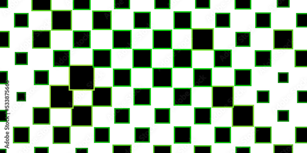 Fototapeta premium Light Green vector texture in rectangular style.