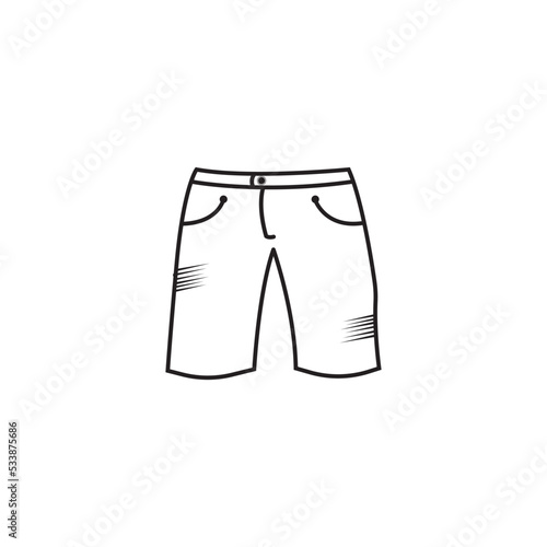 shorts vector icon