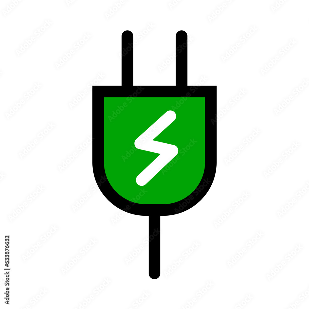 Outlet icon during charging. Plug icon during charging. Vector. Outlet icon during charging. Plug icon during charging. Vector.