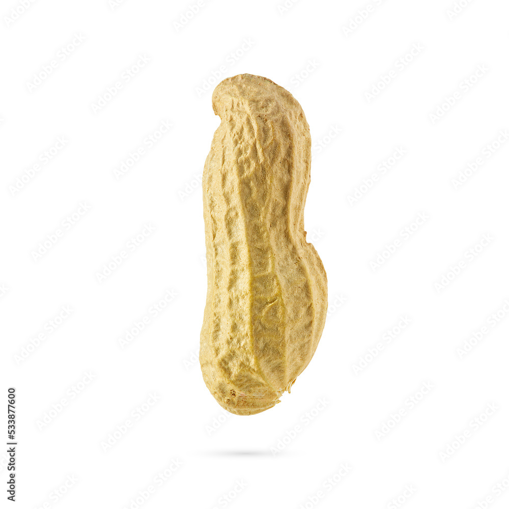 Peanuts isolated on white background. with shadow. can be used as design element Peanuts isolated on white background. with shadow. can be used as design element