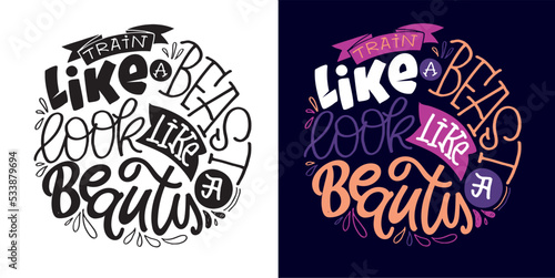 Hand drawn motivation lettering phrase in modern calligraphy style. Inspiration slogan for print and poster design. Vector for t-shirt design