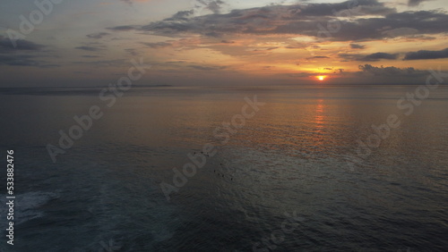 sunset over the sea © supansa