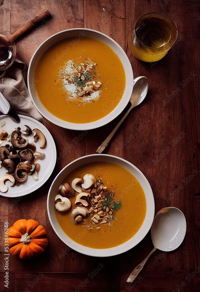 pumpkin soup tomato soup carrot soup orange soup in a bowl illustration mushroom soup autumn pumkins leaves basil herbs pott pumpkin soup tomato soup carrot soup orange soup in a bowl illustration mushroom soup autumn pumkins leaves basil herbs pott