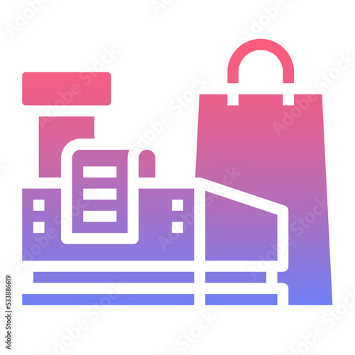 Cashier gradient icon