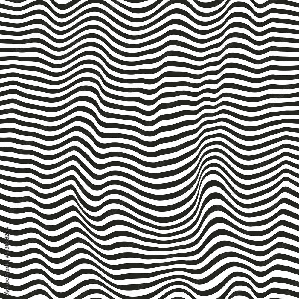 Black wave seamless pattern. Black wave seamless pattern.