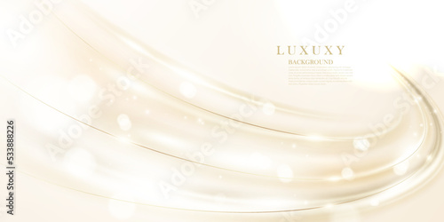Abstract golden lines background luxury design vector illustration