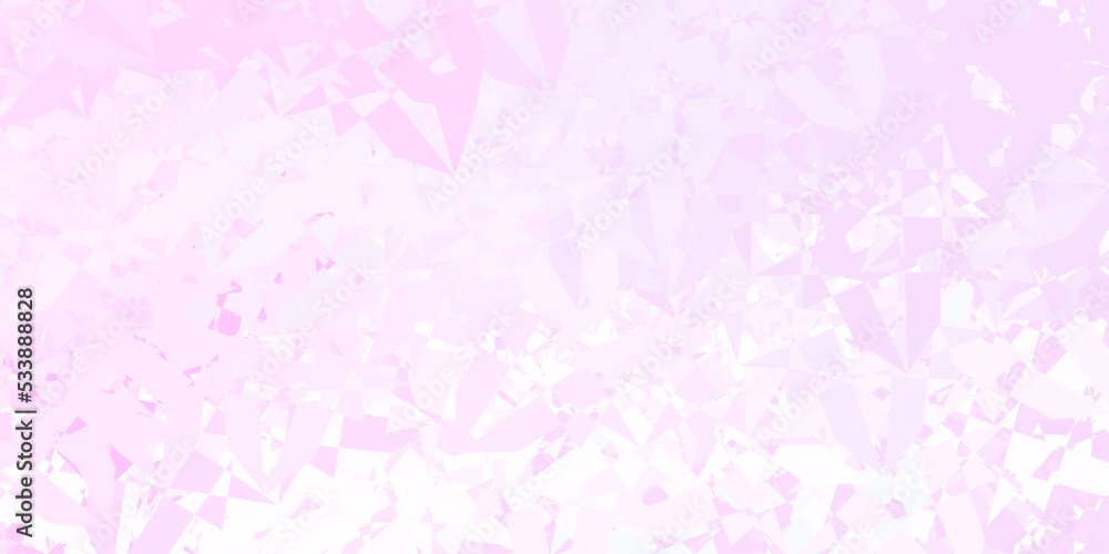 Light Purple vector backdrop with triangles, lines.