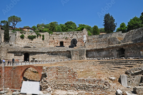 Brescia, le rovine della città Romana, il teatro	 photo