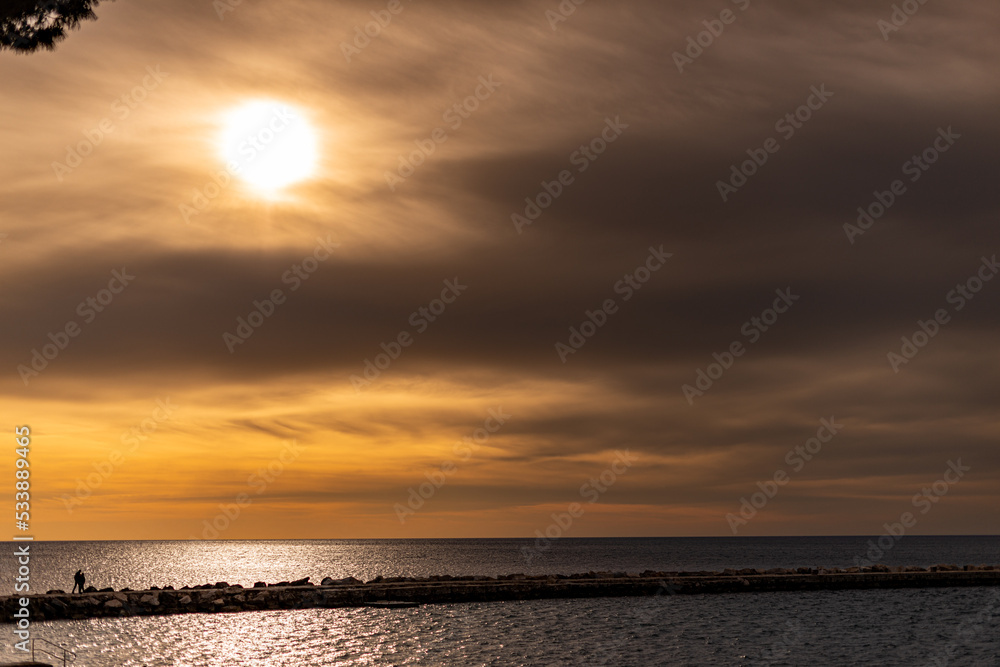 Obraz premium sunset on the sea