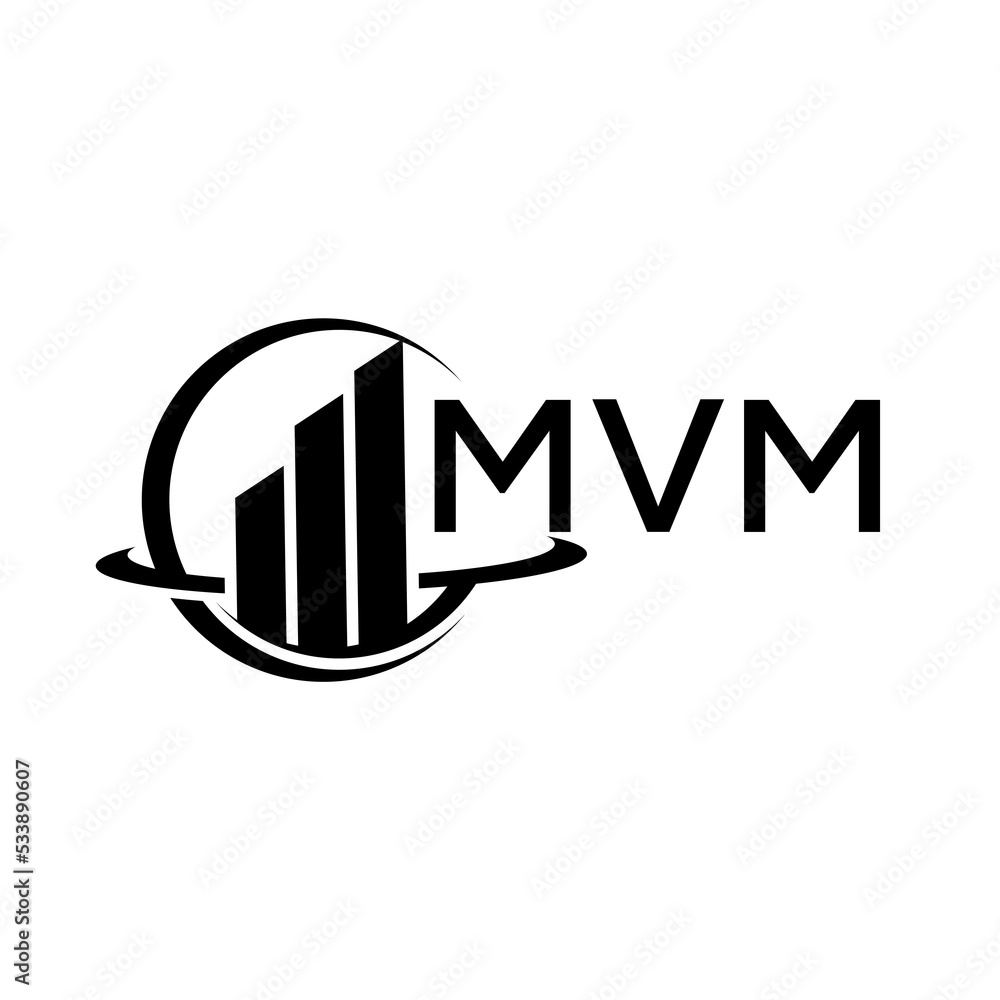 MVM letter logo. MVM Black image on white background. MVM Monogram logo design for entrepreneur