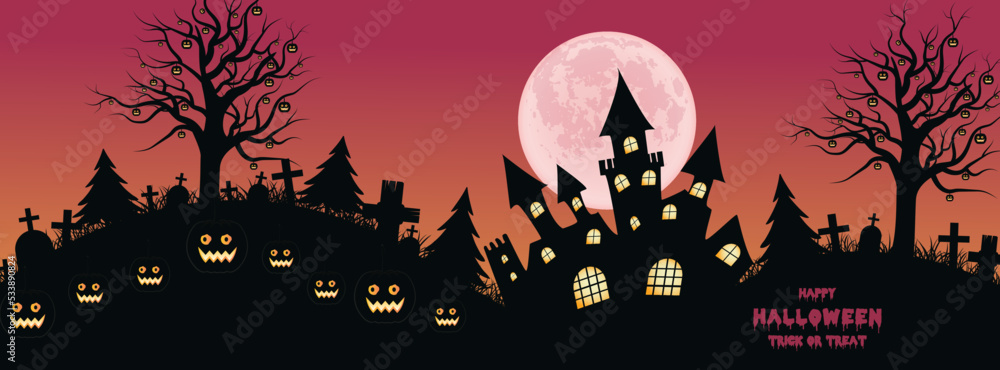 Facebook cover page design for trendy halloween day 05