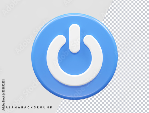Power button icon illustration
