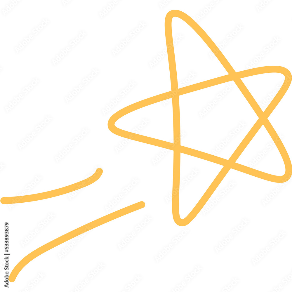 Star. Isolated illustration on transparent background Star. Isolated illustration on transparent background