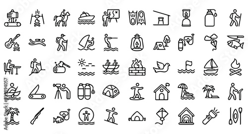 journey icon pack, handdrawn icon