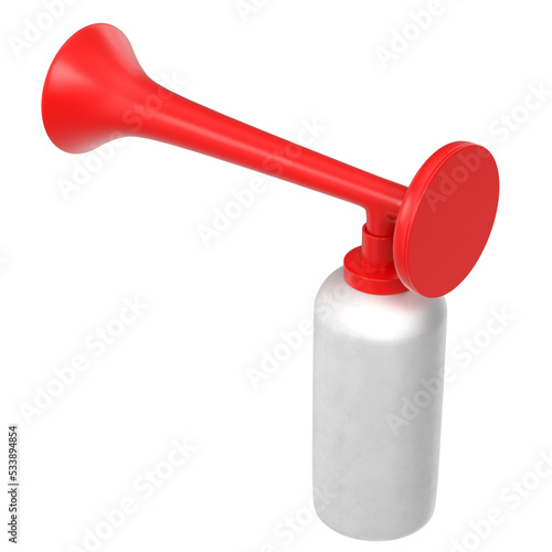 3d rendering illustration of an air horn photo
