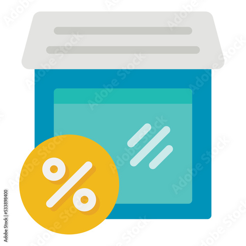 mortgage flat icon
