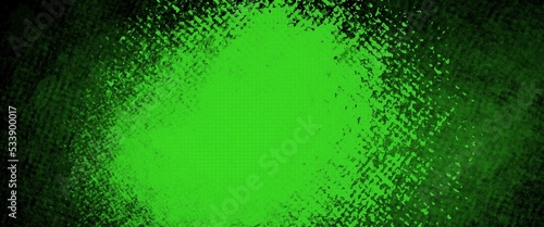 Abstract dark background stage  copy space  colorful neon green lights  bright reflections. Design concept for illustrations  decoration  wallpaper  backdrop  cinema scene or presentation.