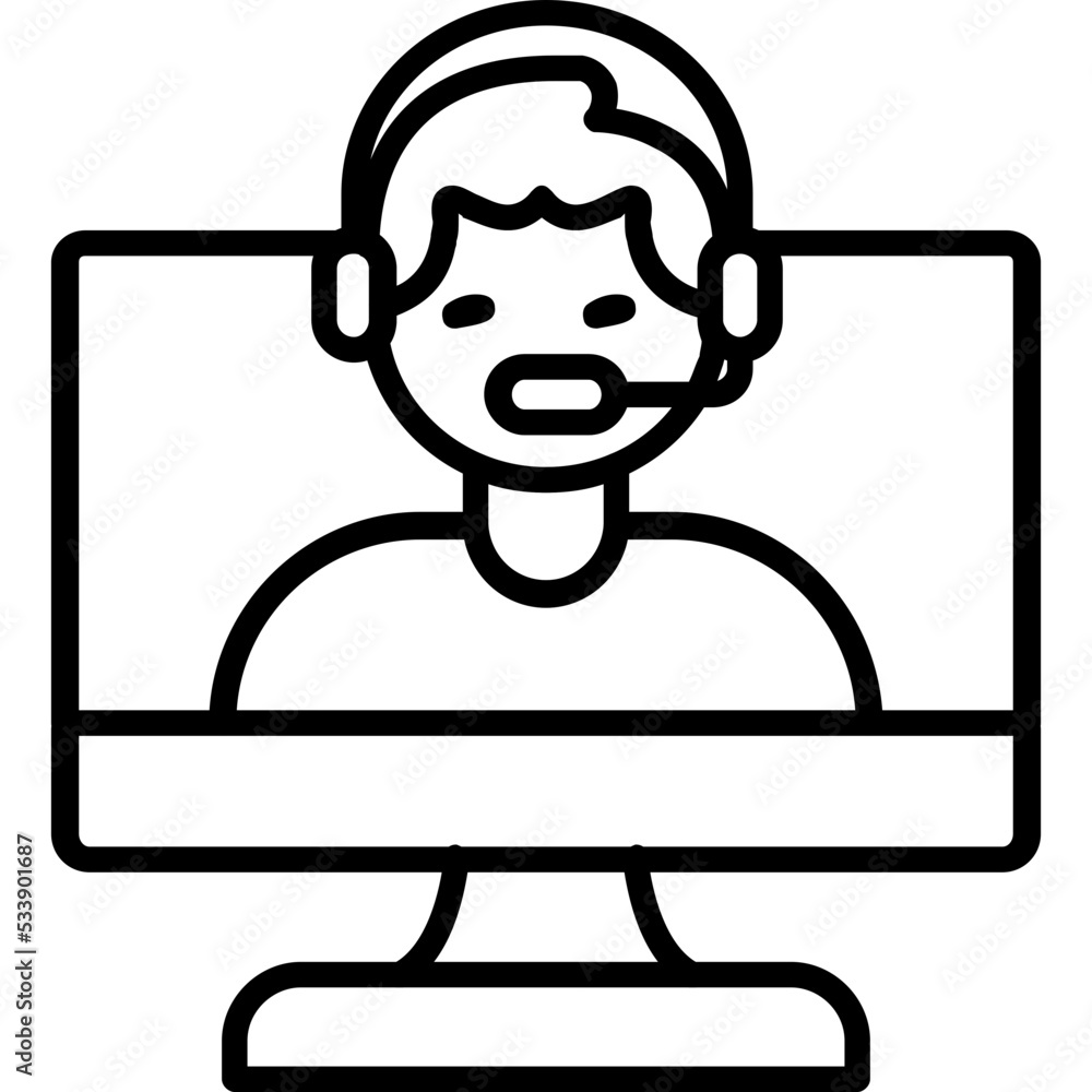 Online Consultant Icon Online Consultant Icon