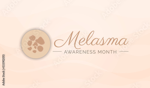 Nice Melasma Awareness Month Background Illustration Design