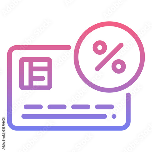 credit line gradient icon