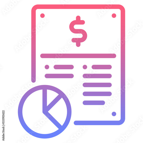 debenture line gradient icon