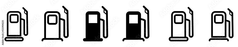 Fuel pump vector icon. Gas station illustration. Petrol, diesel, oil. Fuel pump vector icon. Gas station illustration. Petrol, diesel, oil.