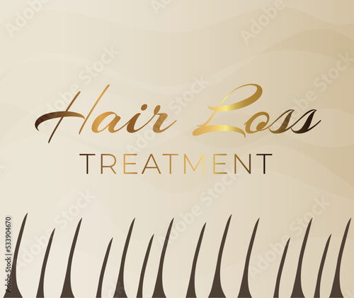 Hair Loss Treatment Simple Illustration
